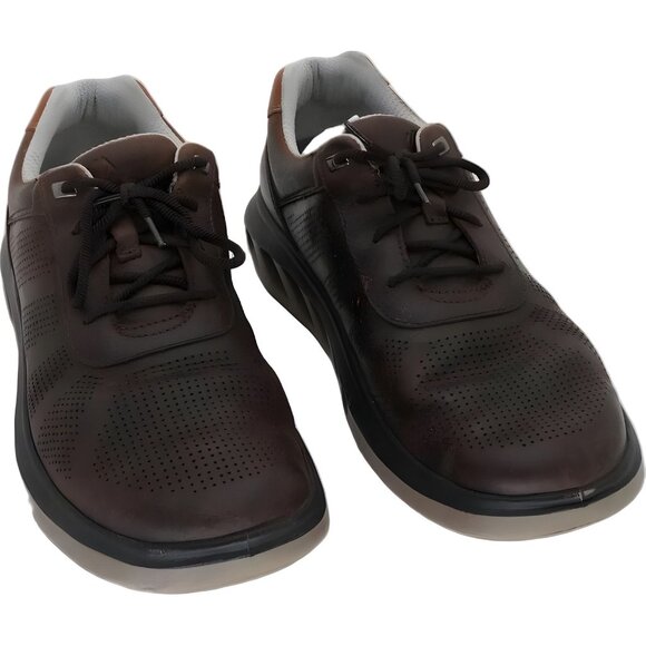 Johnston & Murphy Activa brown leather casual sneakers men 10.5M - Picture 1 of 6